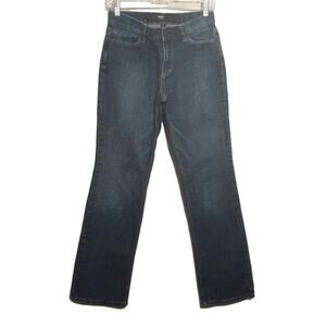 Mossimo womens jeans 4x31 blue mid rise straight leg stretch denim pants pockets